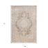 4' X 6' Beige and Gray Medallion Area Rug